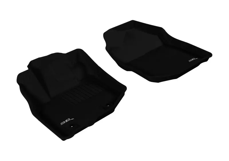 3D MAXpider 2009 2013 Honda Fit Kagu 1st Row Floormat Black