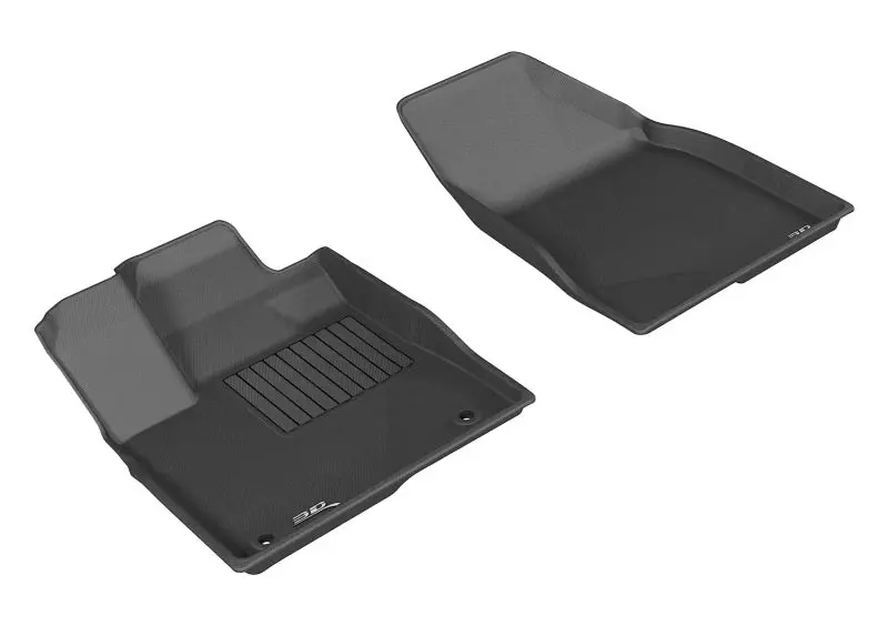3D MAXpider 2014 2019 Toyota Highlander Kagu 1st Row Floormat Black