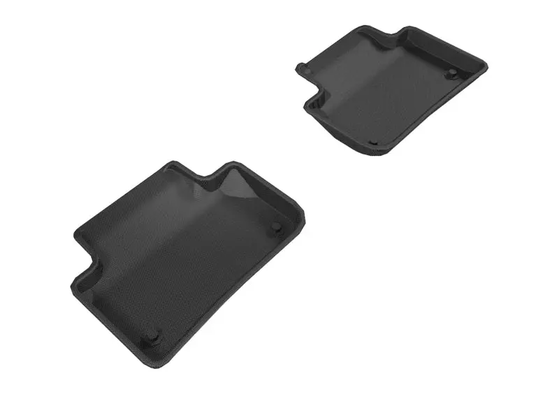 3D MAXpider 2018 2020 Audi Q5 Kagu 2nd Row Floormats Black