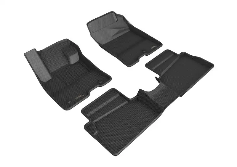 3D MAXpider 2022 Ford Maverick Hybrid Kagu 1st & 2nd Row Floormat Black