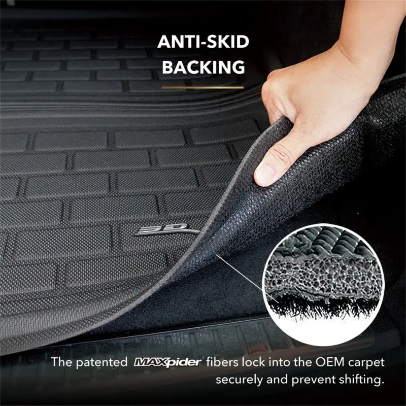 3D MAXpider 2024 Tesla Model 3 Kagu Foldable Rear Lower Cargo Liner Black