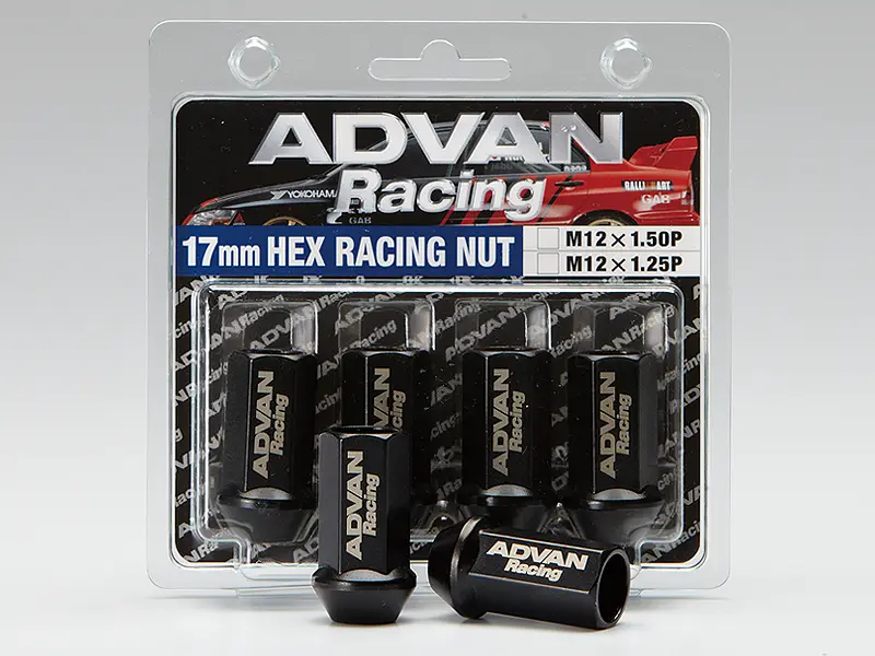 Advan Lug Nut 12X1.5 (Black) 4 Pack