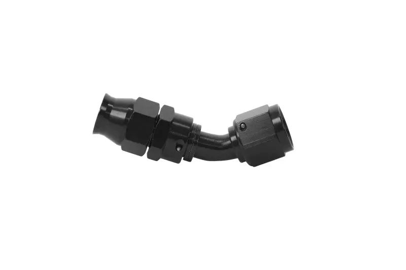 Aeromotive PTFE Hose End 08 45 Deg Black Anodized