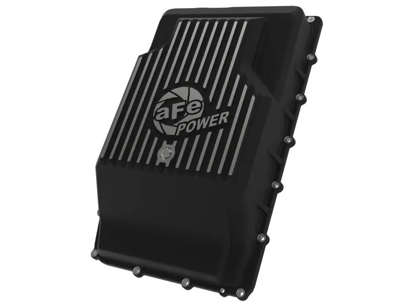 aFe 17 24 Ford F 150 10R60 10R80 Pro Series Rear Transmission Pan Black w Machined Fins