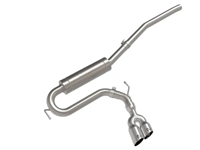 aFe 22 23 Ford Maverick EcoBoost L4 2.0L(t) Rebel Series 2 1 2in 304 SS Cat Back w Polished Tip