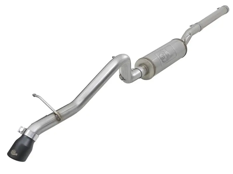aFe MACH Force Xp 2 1 2in 409 SS Hi Tuck Cat Back Exhaust w Black Tip 07+ Jeep Wrangler JK 3.6L 3.8L
