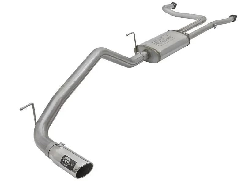 aFe MACH Force Xp 2 1 2in Cat Back Exhaust System w Polished Tip 16 17 Nissan Titan XD V8 5.6L