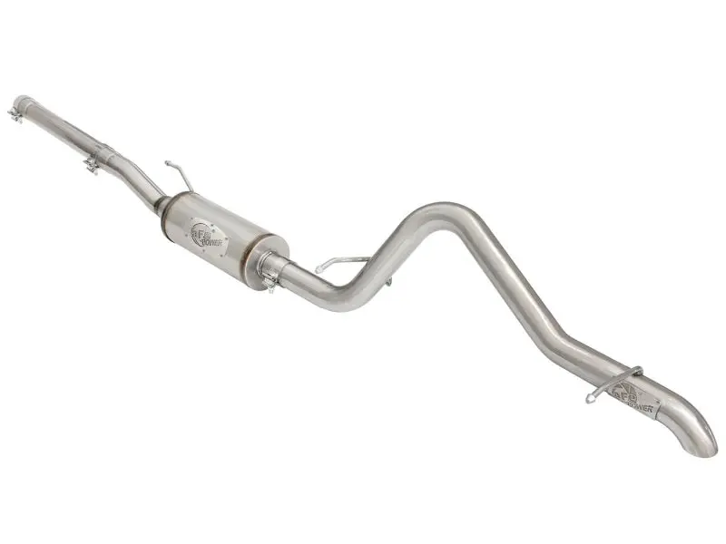 aFe MACHForce XP 2 1 2in SS 409 Cat Back Exhausts w 18in Muffler 07 17 Jeep Wrangler V6 3.6L