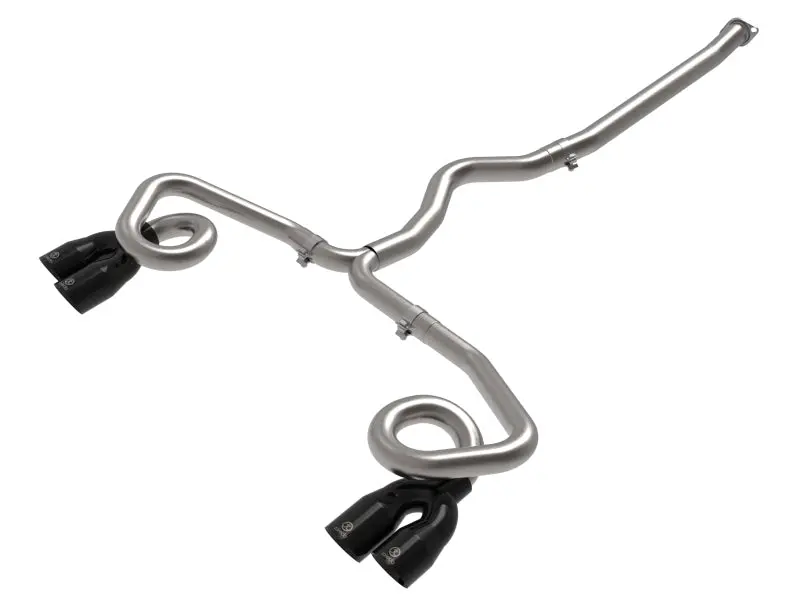 aFe POWER Takeda 3in to 2 1 2in 304 SS Cat Back Exhaust w Black Tips 22 23 Subaru WRX H4 2.4L (t)