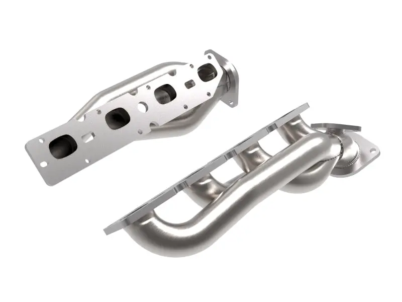 aFe Power Twisted Steel 304SS Shorty Header 19 21 Ram 2500 3500 V8 6.4L