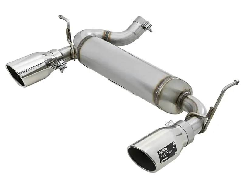 aFe Rebel Series 2.5in 409 SS Axle Back Exhaust w Polished Tips 07+ Jeep Wrangler (JK) V6 3.6L 3.8L