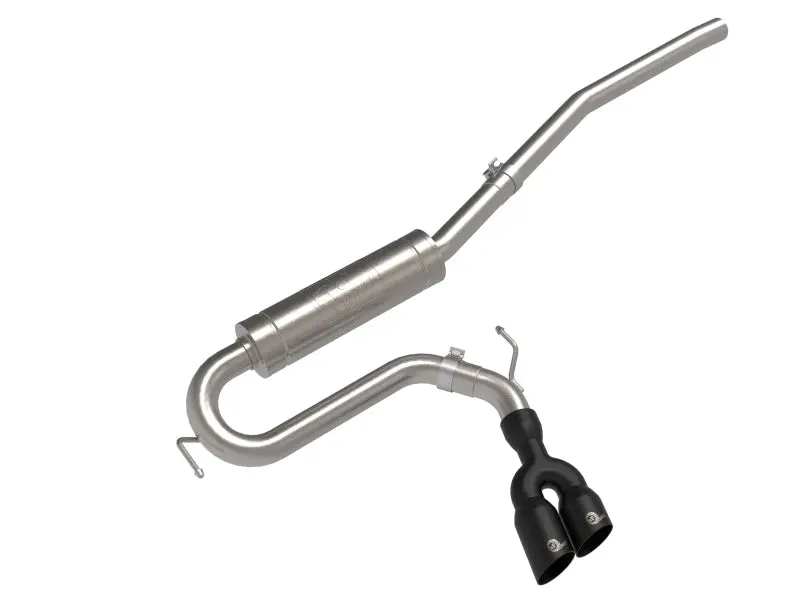 aFe Rebel Series 2.5in 409 SS Cat Back Exhaust w Black Tip 2022 Ford Maverick