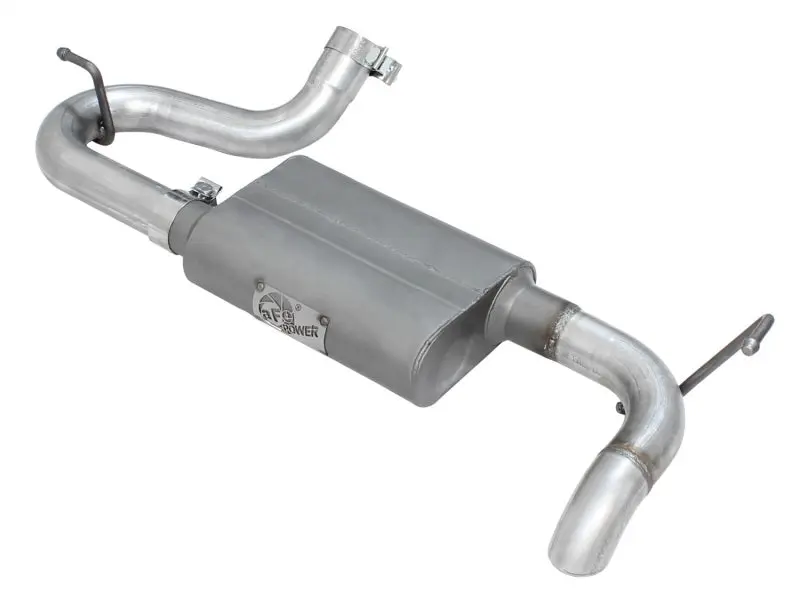 aFe Scorpion Exhaust System Axle Back Aluminized Hi Tuck 07 17 Jeep Wrangler JK V6 3.6 3.8L