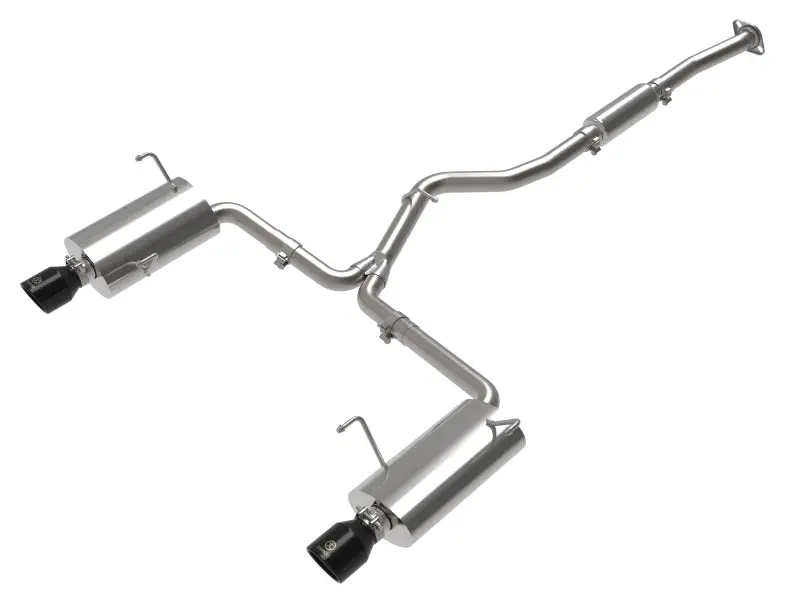 aFe Subaru Forester XT 14 18 H4 2.5L (t) Takeda 2 1 2in to 2 1 4in 304 SS Cat Back Black Tip
