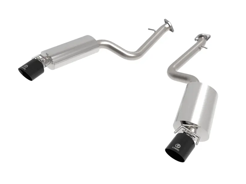 aFe Takeda 14 22 Lexus IS350 V6 2.5in. 304 Stainless Steel Axle Back Exhaust System w Black Tip