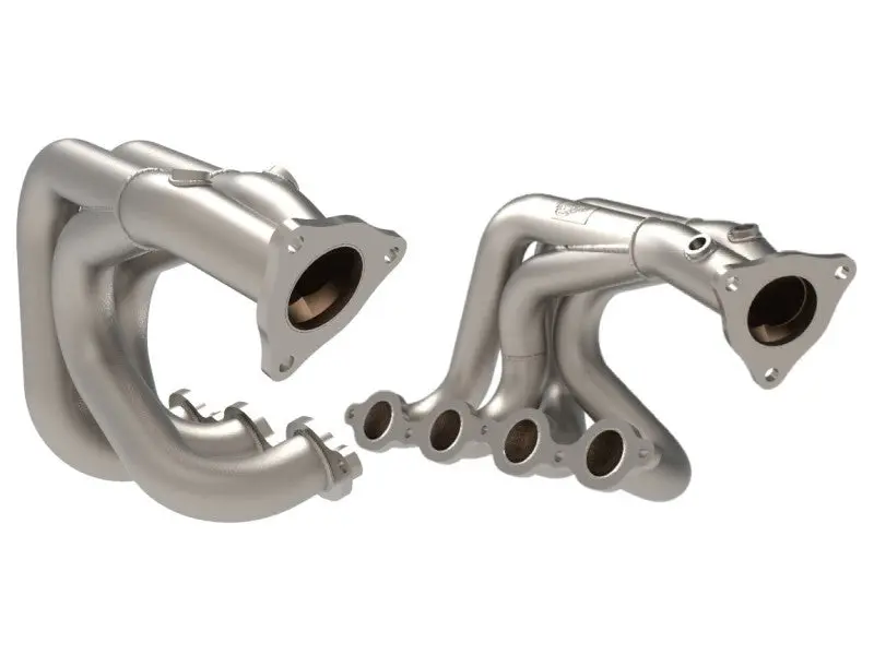 aFe Twisted 304SS Header 2020 Chevy Corvette (C8) 6.2L V8 Titanium Ceramic Coated