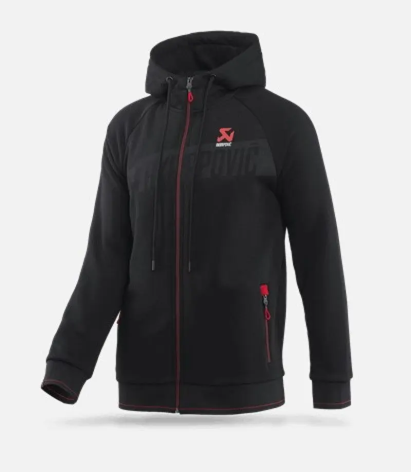 Akrapovic Mens Corpo Zip Hoodie Black XL