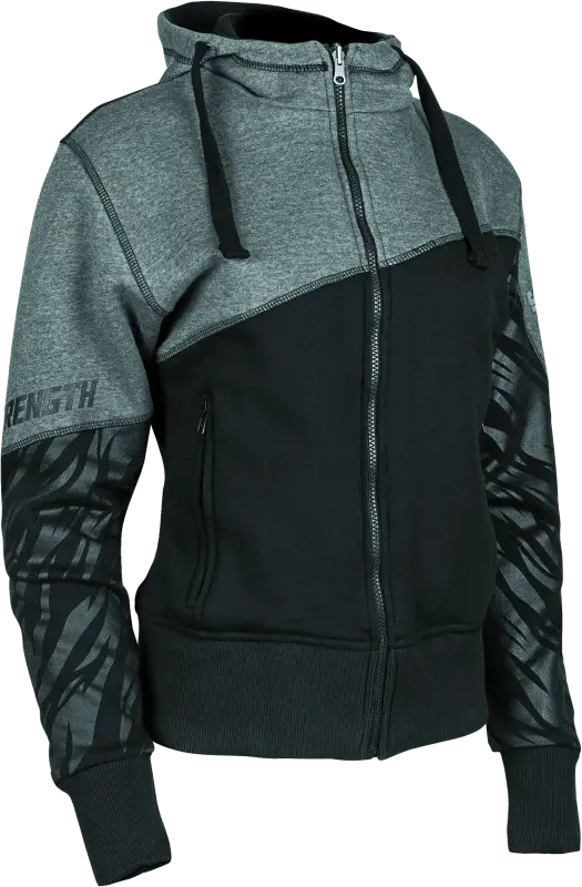 Speed and Strength Cat Outa Hell Hoody Grey Black Womens Medium