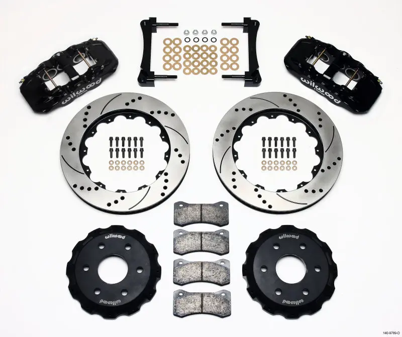 Wilwood AERO6 Front Truck Kit 14.25in Drilled 1999 2014 GM Truck SUV 1500