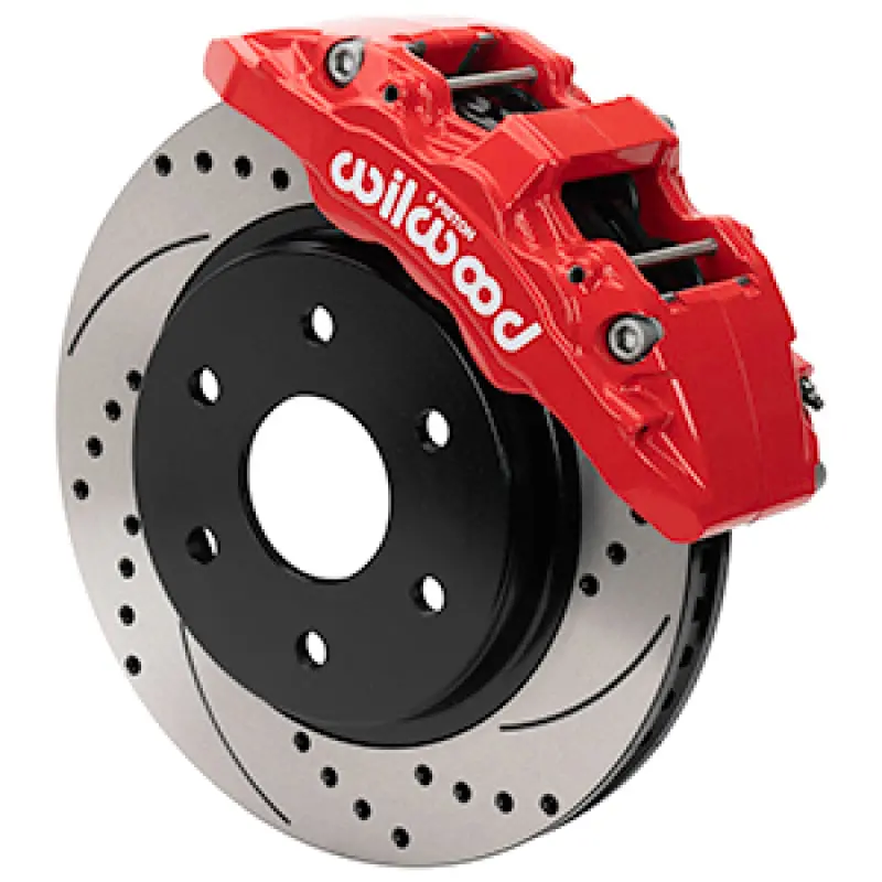 Wilwood 10 14 Ford F 150 Raptor Aero6 DM Front Brake Kit D&S Red