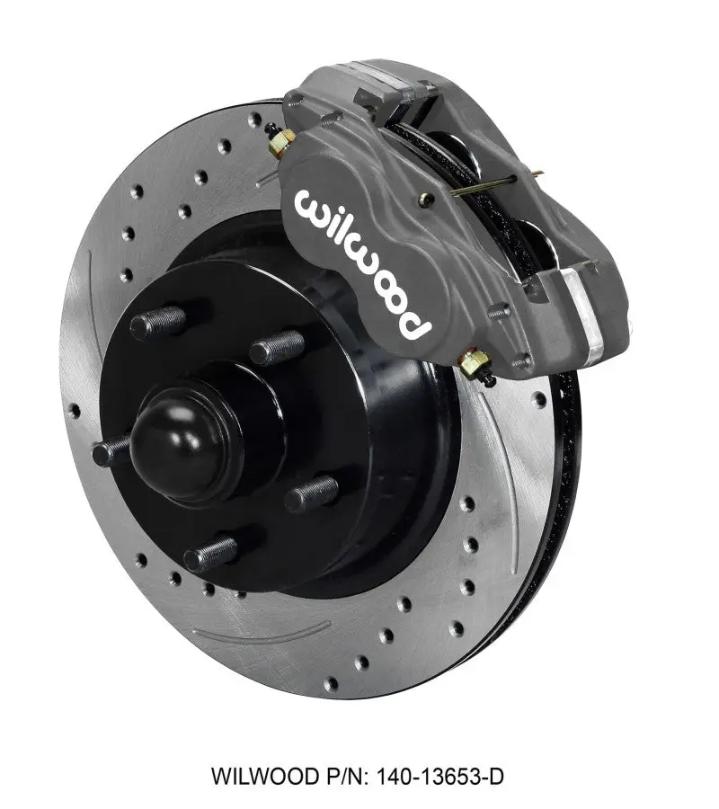 Wilwood Forged Dynalite M Front Kit 11.30in 1 PC Rotor&Hub Drill 60 68 Ford Mercury Full Size