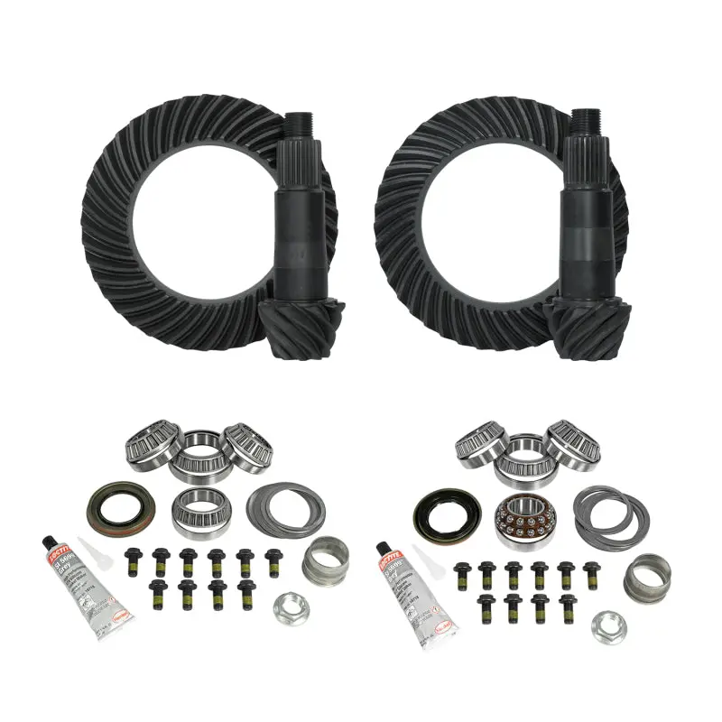 Yukon Gear & Install Kit Package Jeep Rubicon JL JT w D44 Front & Rear 4.56 Ratio Yukon Gear u0026 Axle