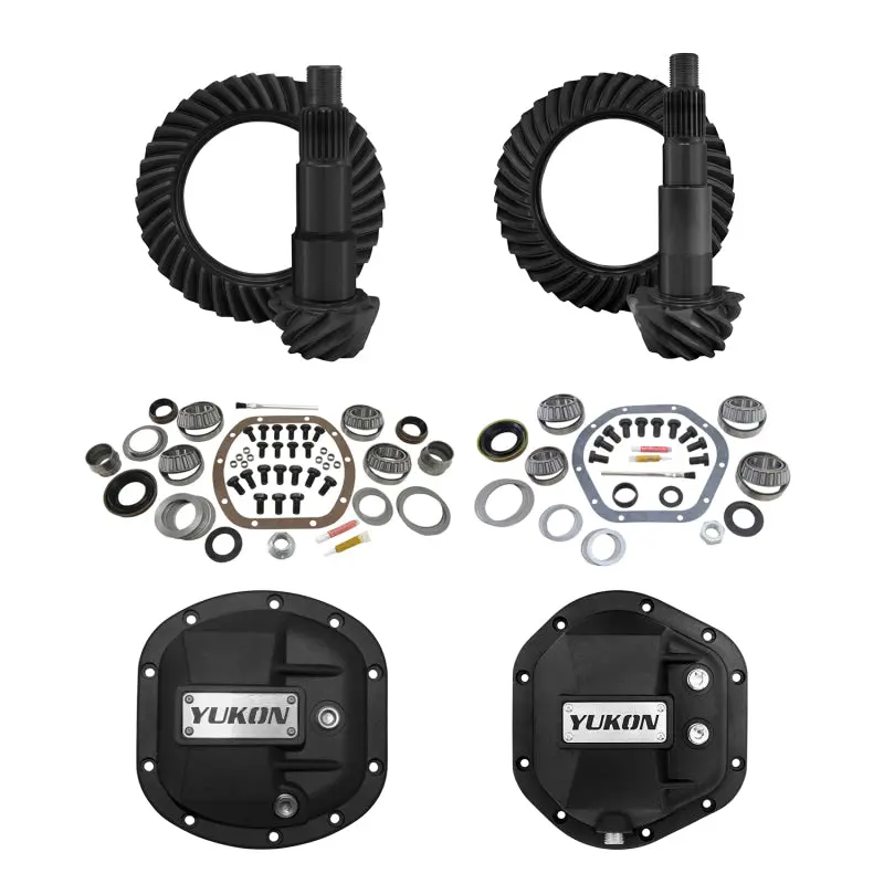 Yukon Gear 07 17 Jeep Wrangler (JK) Stage 2 Re Gear Kit w Diff Covers ( Dana 30 44) 4.56 Yukon Gear u0026 Axle